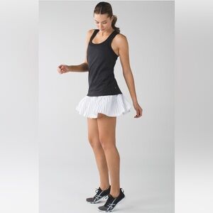 Lululemon Pleat To Street White Pleated Mini Skirt Skort II